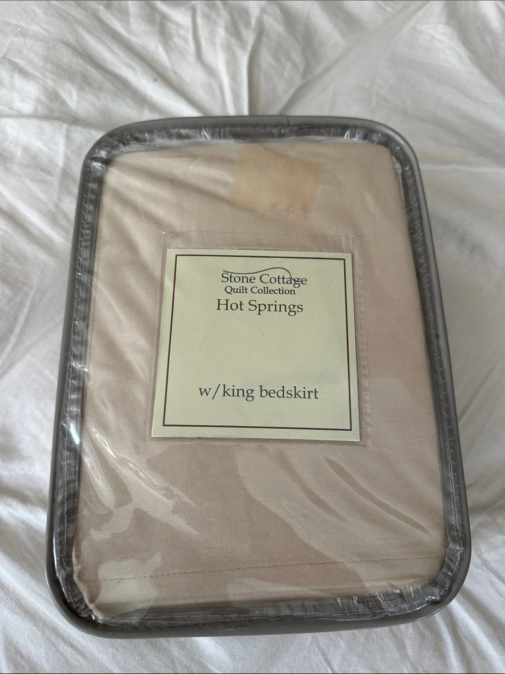 Stone Cottage Hot Springs King Bedskirt in Beige